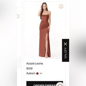 Auburn Bridesmaid Dress